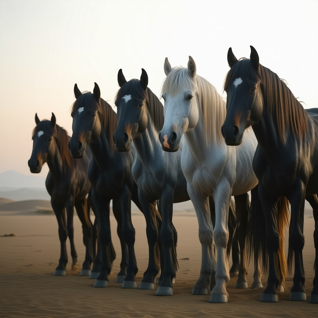 Soñar con varios caballos en el Islam: interpretación detallada