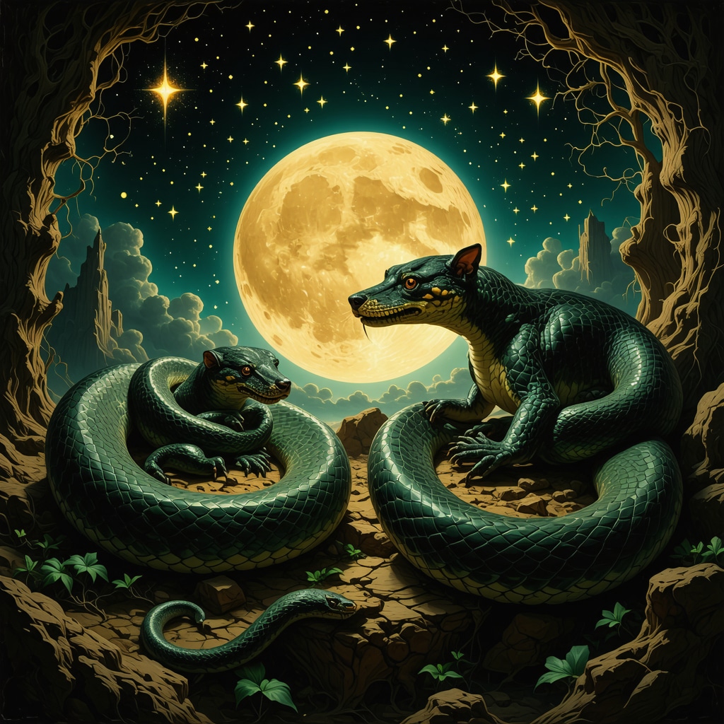 Expert analysis of dream symbols involving snakes and dogs in Islamic spirituality