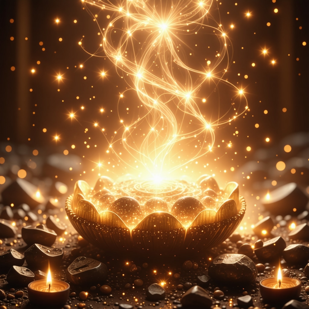 Bright, shining cokoladu symbolizing spiritual blessings in Islamic vision.