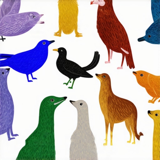 Dream Symbols in Islam A detailed artistic depiction of animals representing spiritual messages in Islamic dreams