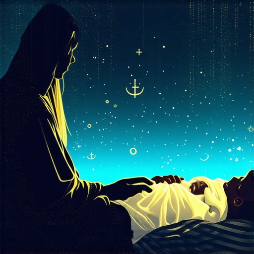 Reflexión espiritual sobre sueños con bebés en el Islam Imagen de una persona contemplando sueños con un bebé en un entorno espiritual islámico