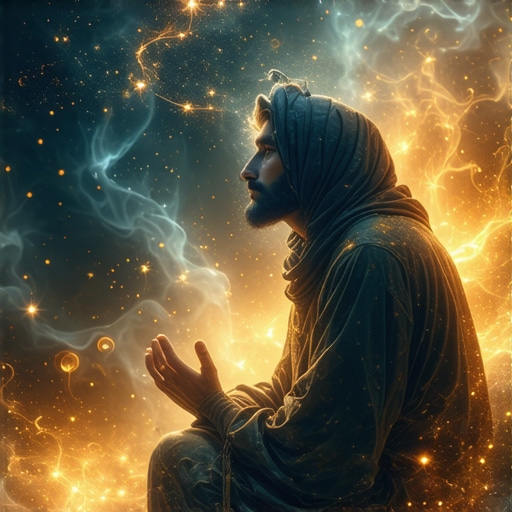Persona musulmana reflexionando sobre sueños y crecimiento espiritual