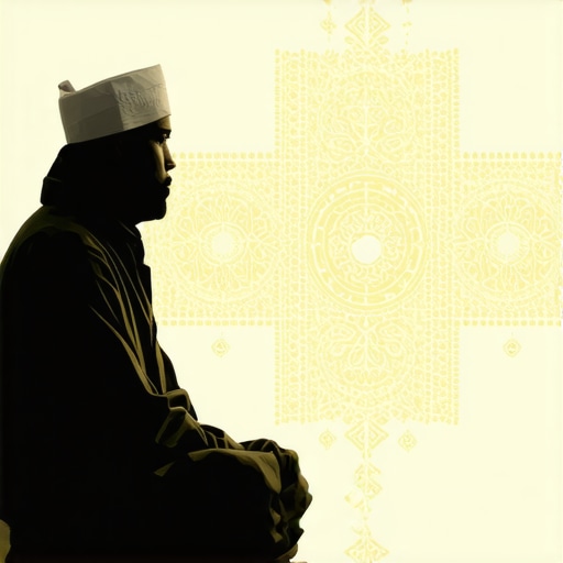 Persona musulmana meditando sobre sueños y símbolos espirituales