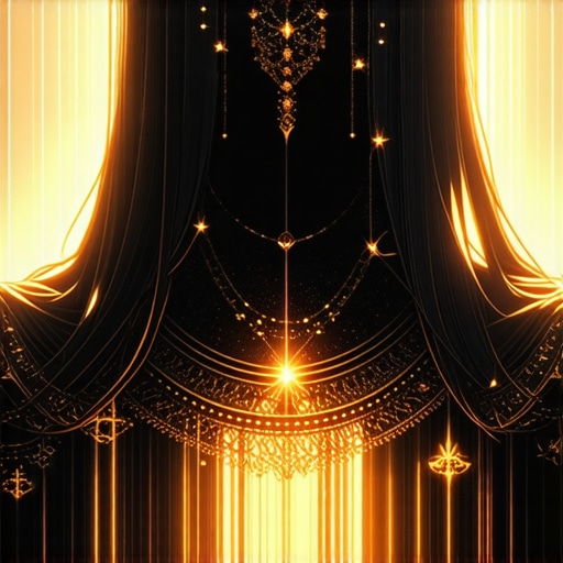 Detalle espiritual de una ogrlicu en un sueño islámico Ilustración detallada de una ogrlicu brillante que simboliza protección espiritual en sueños islámicos