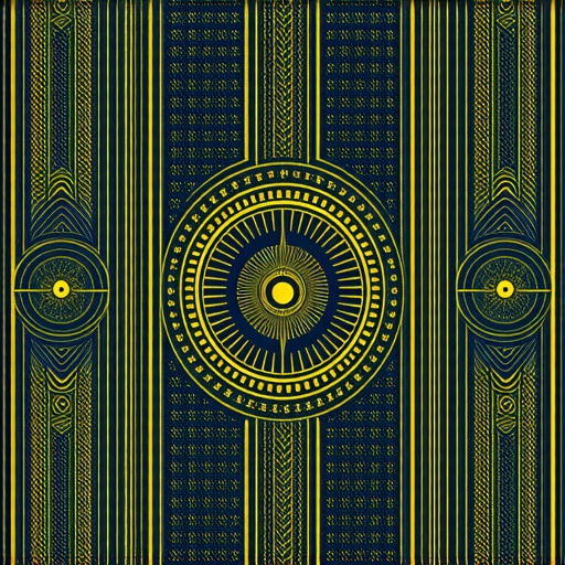 Una escena tranquila con símbolos islámicos y una serpiente