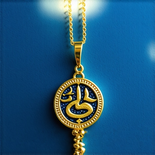 Islamic Dream Interpretation of a Necklace Shining necklace symbolizing protection and faith in Islamic dreams