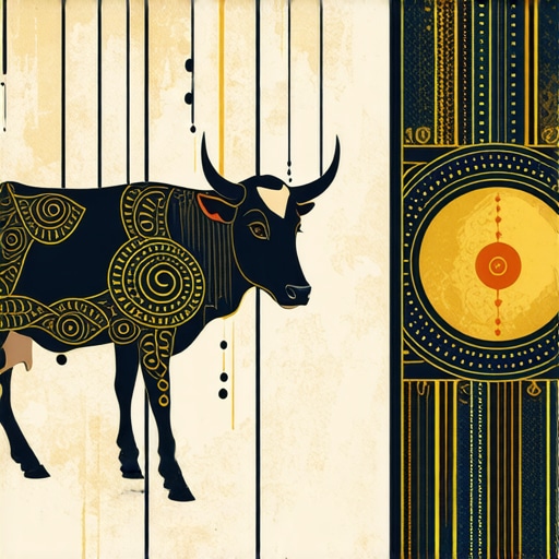 Dream Symbols of Cows in Islamic Art Islamic art depicting cows symbolizing spiritual growth and prosperity