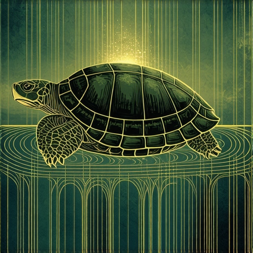 Dreaming of a Turtle in Islam: Spiritual Significance Illustration of a turtle representing patience and protection in Islamic dream symbols.