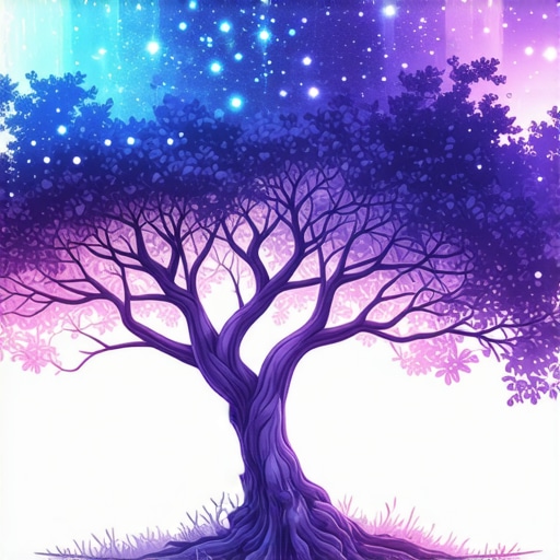 A vibrant, healthy tree representing spiritual growth in Islamic dream interpretation.