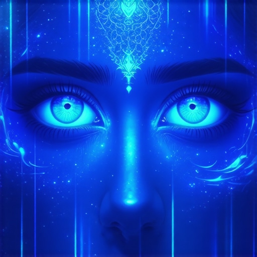 Interpretación espiritual de sueños con ojos azules en el Islam Imagen simbolizando sueños con ojos azules en contexto islámico