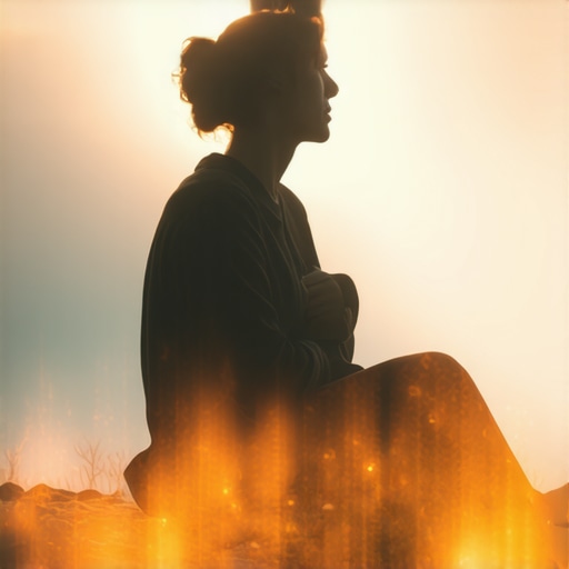 Persona reflexionando sobre sueños y símbolos espirituales en un entorno tranquilo