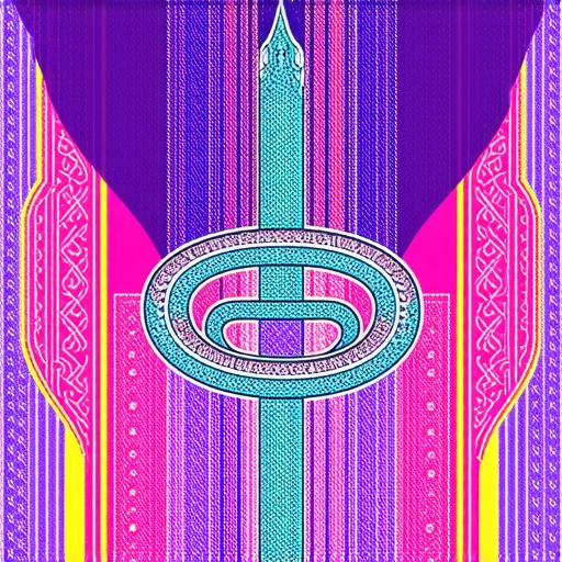 Simbolismo de serpientes en sueños islámicos Ilustración de una serpiente con motivos islámicos y simbolismo espiritual