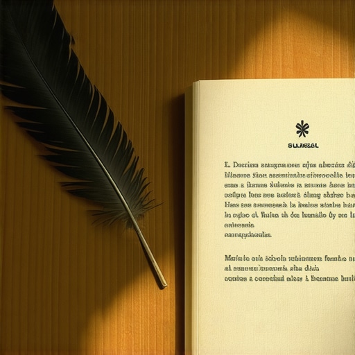 Diario de sueños con símbolos islámicos y pluma en ambiente espiritual.