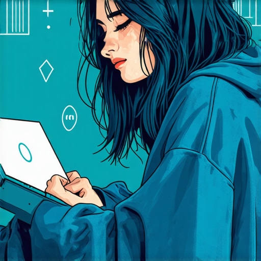 Herramientas tecnológicas para interpretar sueños islámicos de manera confiable Persona trabajando en su portátil y anotando sueños con símbolos islámicos en un cuaderno.