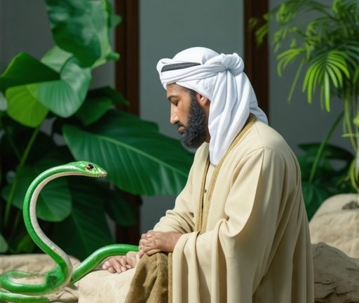 Interpretación de sueños con serpientes verdes en el Islam: Significados y advertencias