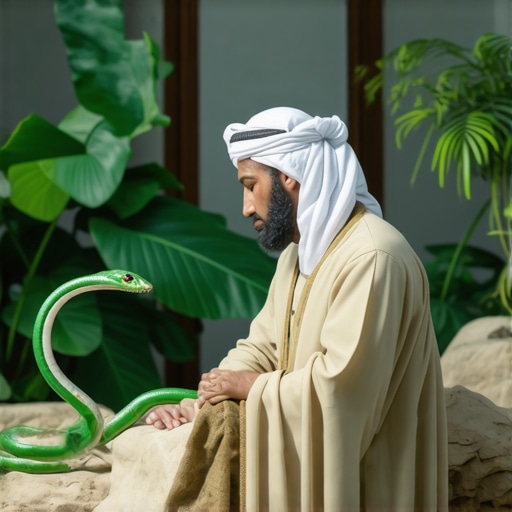 Interpretación de sueños con serpientes verdes en el Islam: Significados y advertencias
