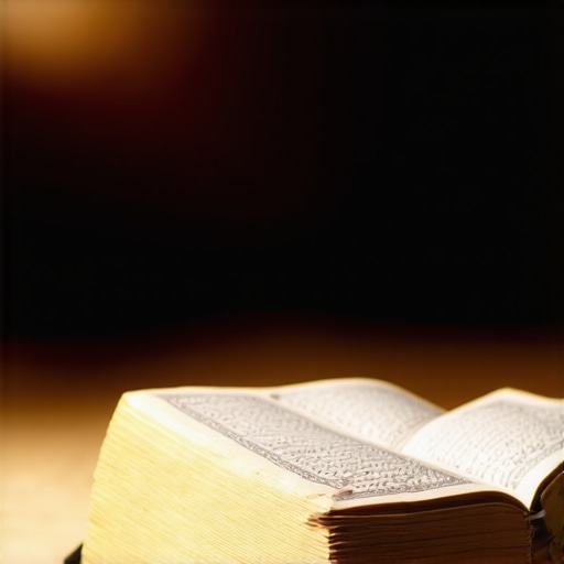 Reflexión espiritual y sueños en el Islam Quran abierto en un fondo tranquilo, simbolizando la interpretación de sueños en el Islam.