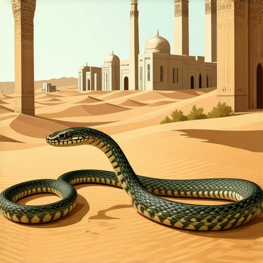 Soñar con serpiente en el Islam: Significado y advertencias espirituales